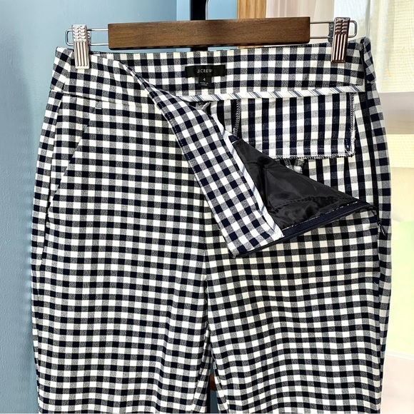 J. Crew Remi Navy Gingham Pants - Picture 6 of 9